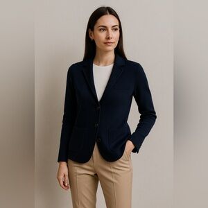 Mark Law Luxury Navy Sweater Blazer